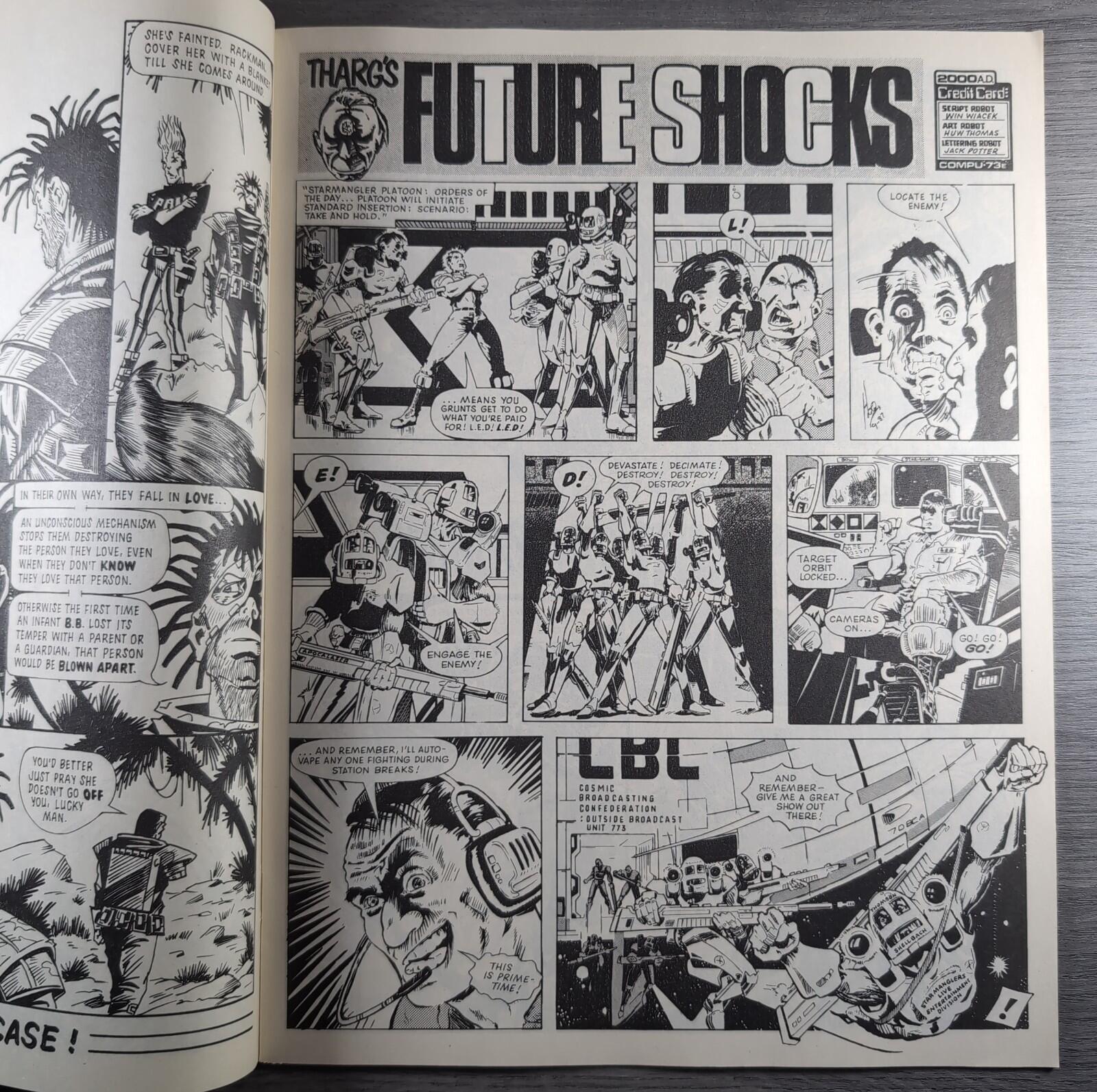 2000AD Prog 553 Featuring Judge Dredd 19th December 1987 Vintage Comic