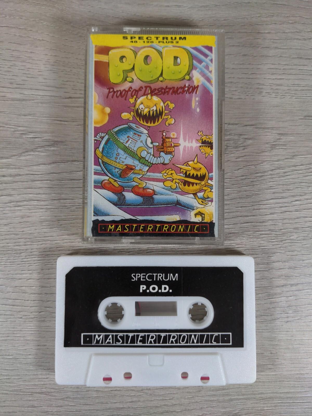 P.O.D Proof Of Destruction ZX Spectrum 48K 128K Game Cassette Tested & Working - Retrorama UK