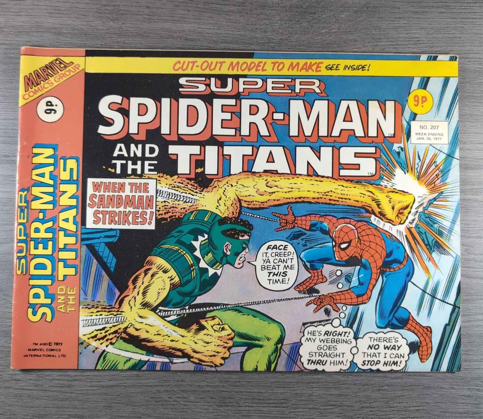 Super Spider-Man And The Titans No. 207 Marvel Comics 26th January 1977