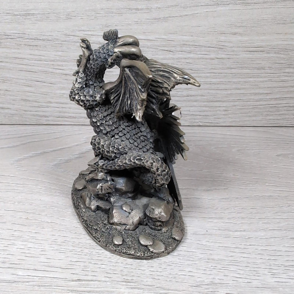 Myth & Magic The Dragon Of Light 3085 The Tudor Mint Pewter Metal Figure