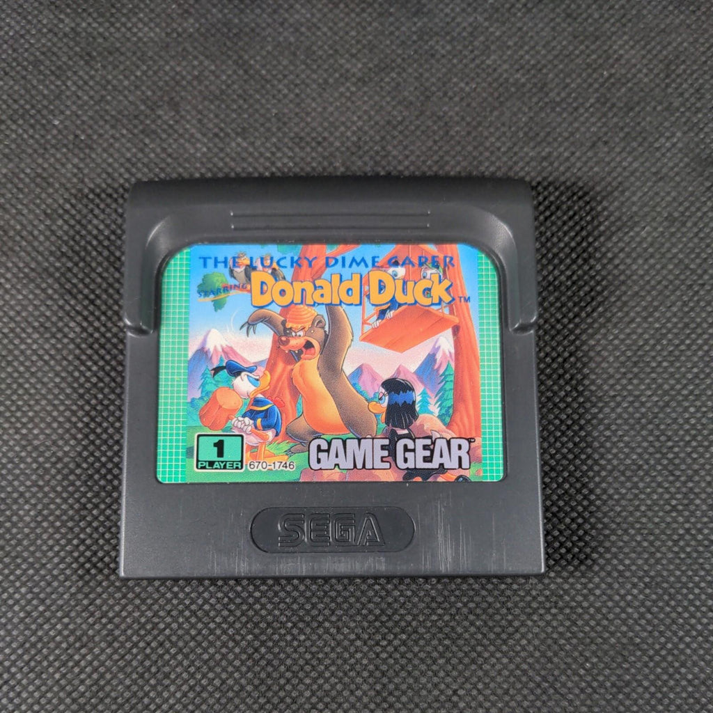 Donald Duck The Lucky Dime Caper Sega Game Gear Game Cartridge & Manual