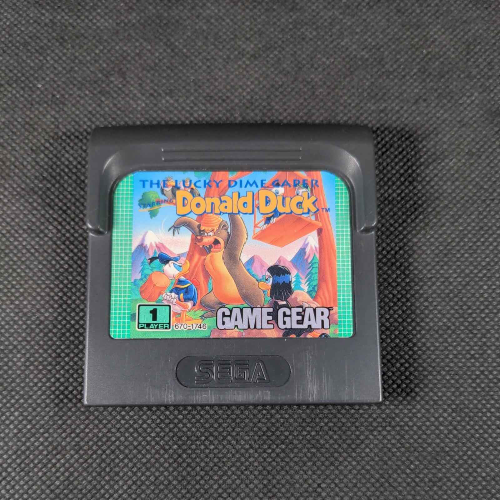 Donald Duck The Lucky Dime Caper Sega Game Gear Game Cartridge & Manual - Retrorama UK