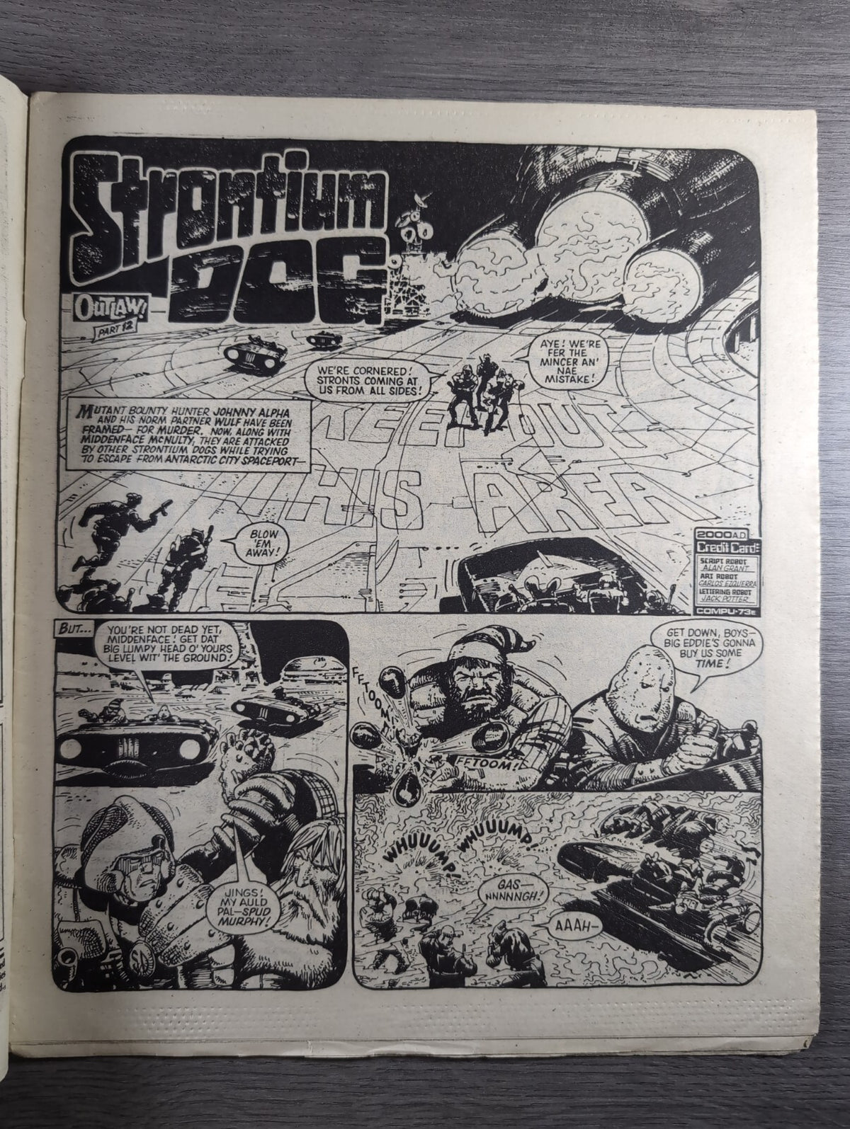 2000AD Prog 374 Featuring Judge Dredd Comic 23rd June 1984 Vintage Retro Comic