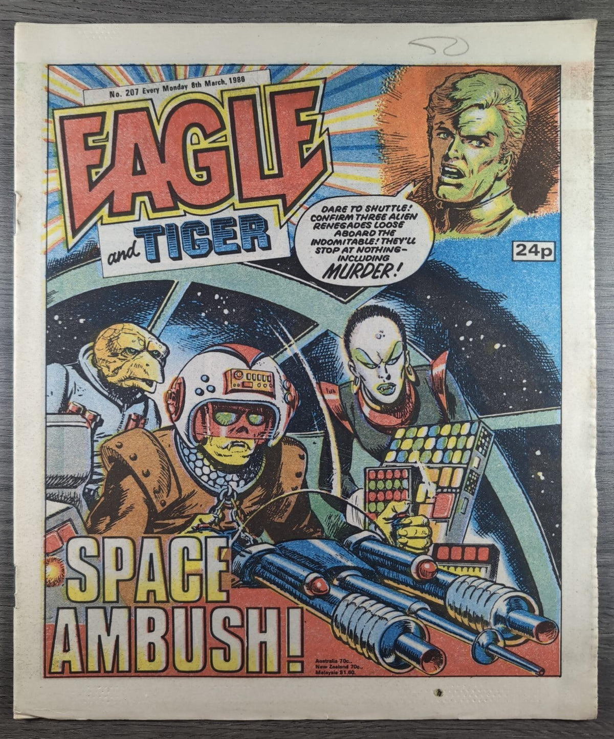 Eagle Comic Issue No. 207 8th March 1988 Vintage Retro UK Comic