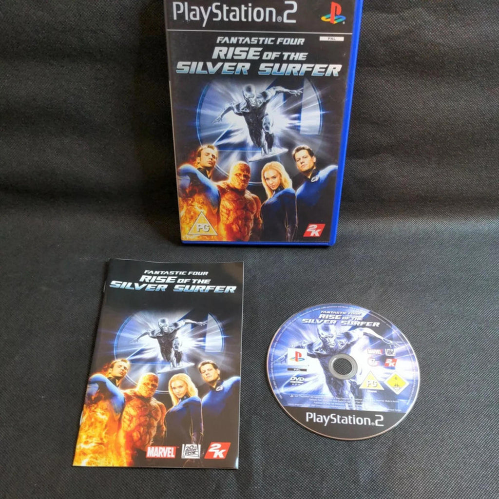 Fantastic Four Rise Of The Silver Surfer PlayStation 2 PS2 Game & Manual
