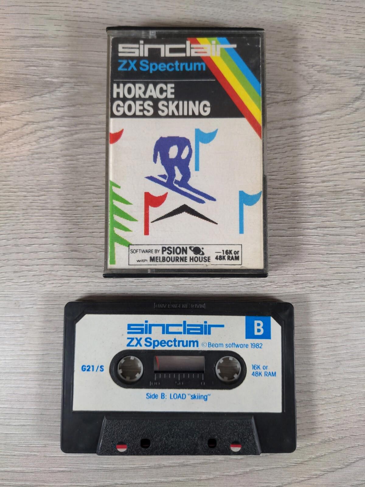 Horace Goes Skiing ZX Spectrum 16K 48K Game Cassette Tested & Working