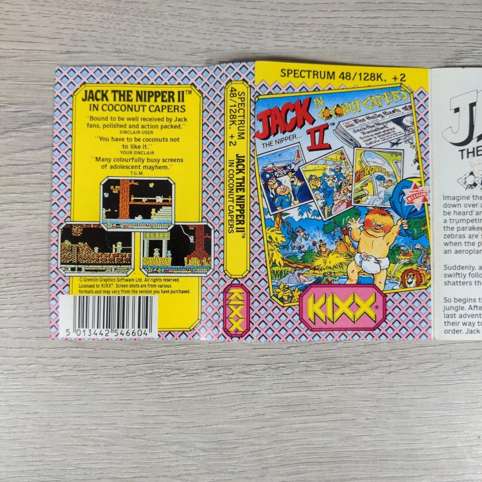 Jack The Nipper II ZX Spectrum 48K 128K Game Cassette Tested & Working - Retrorama UK