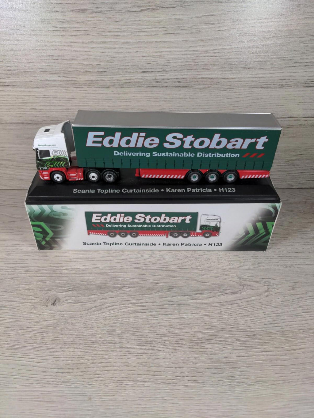 Atlas Editions Eddie Stobart Scania Topside Curtainside Karen Patricia H123