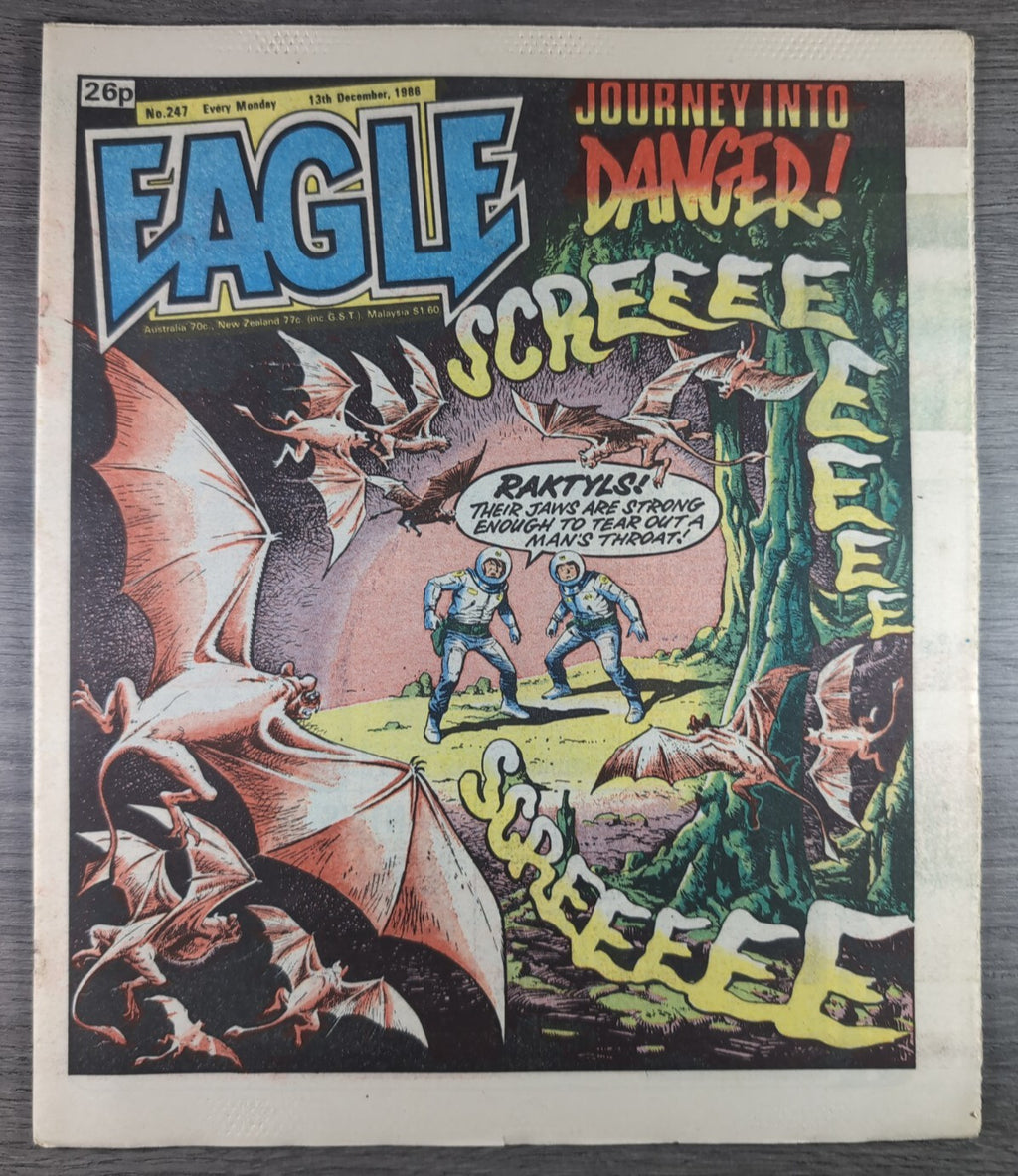 Eagle Comic Issue No. 247 13th December 1986 Vintage Retro UK Comic