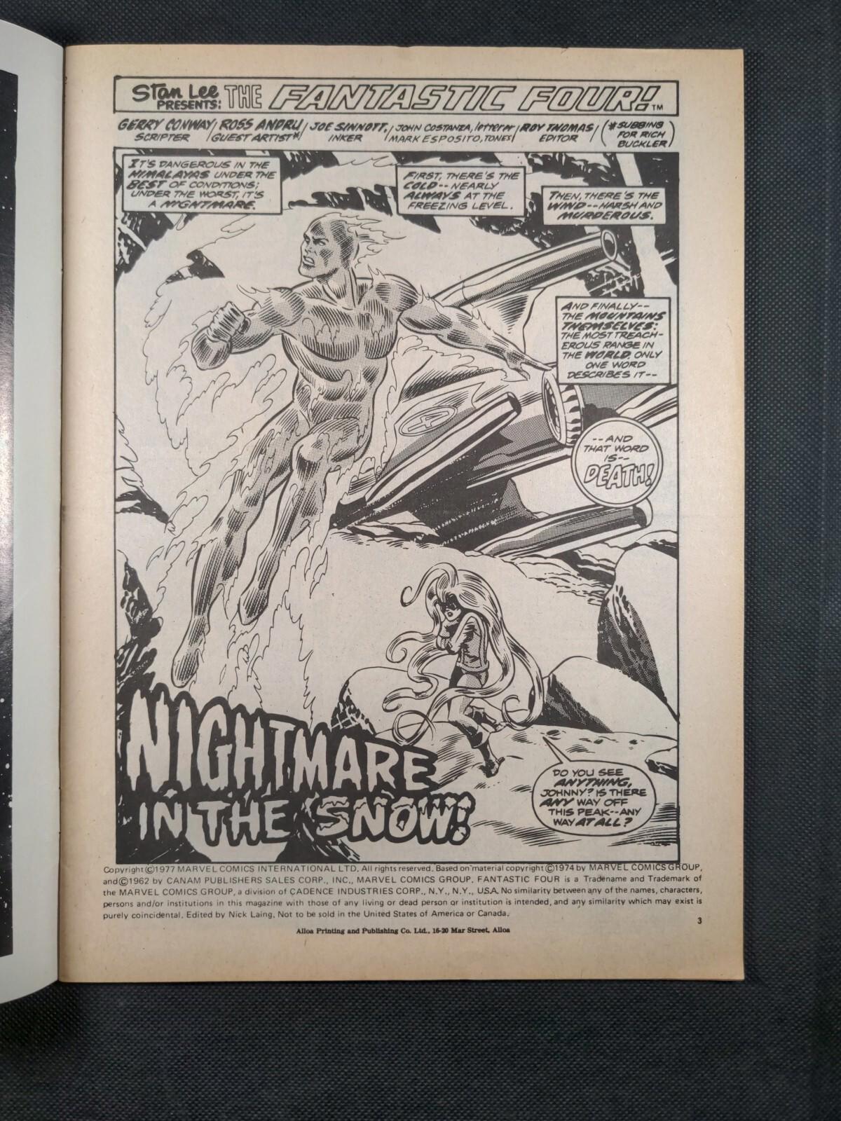 Marvel Comics The Complete Fantastic Four Issue No 13  1977 Vintage Comic