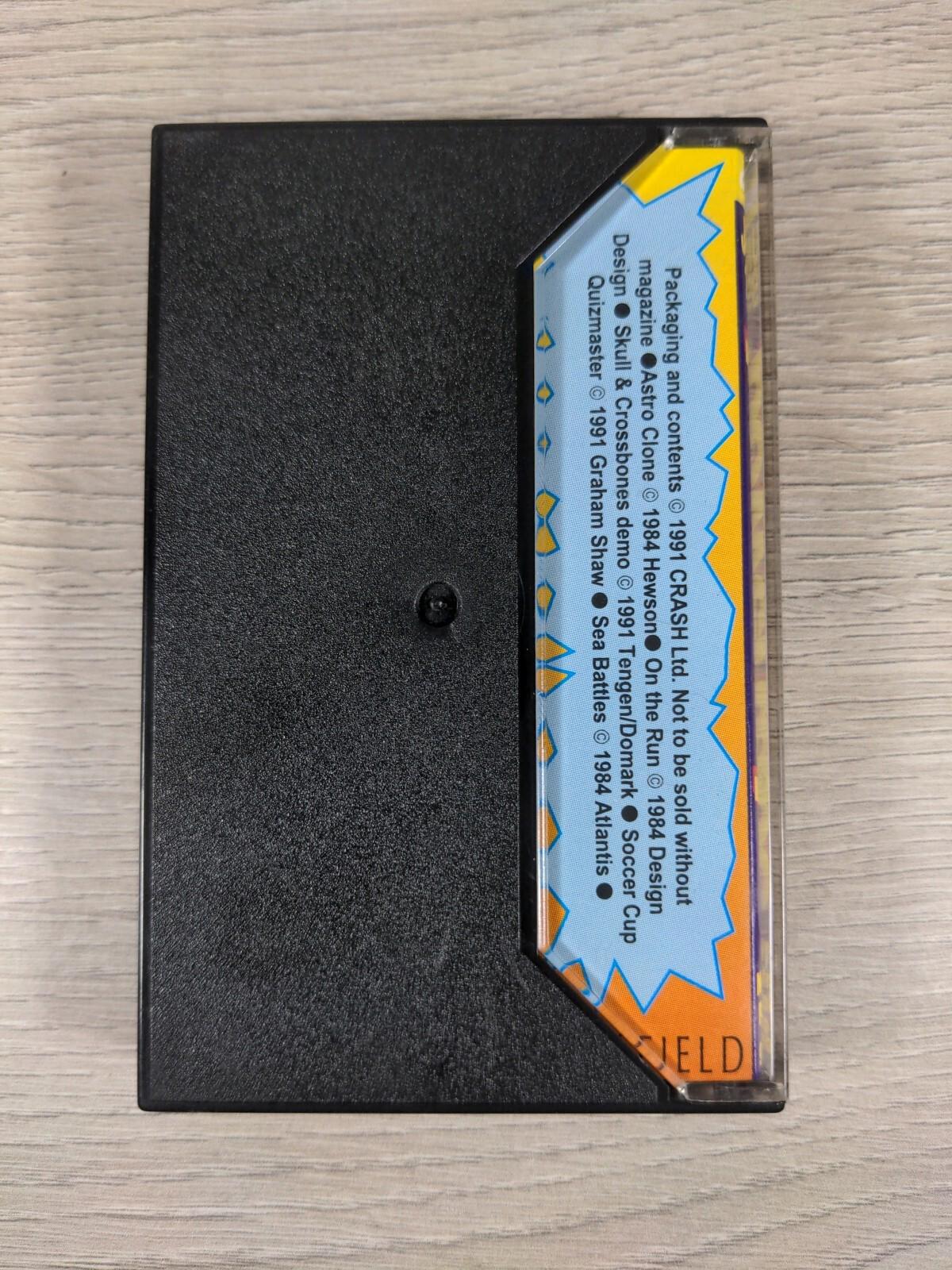 Crash Powertape June 1991 ZX Spectrum 48K 128K Game Cassette Tested & Working
