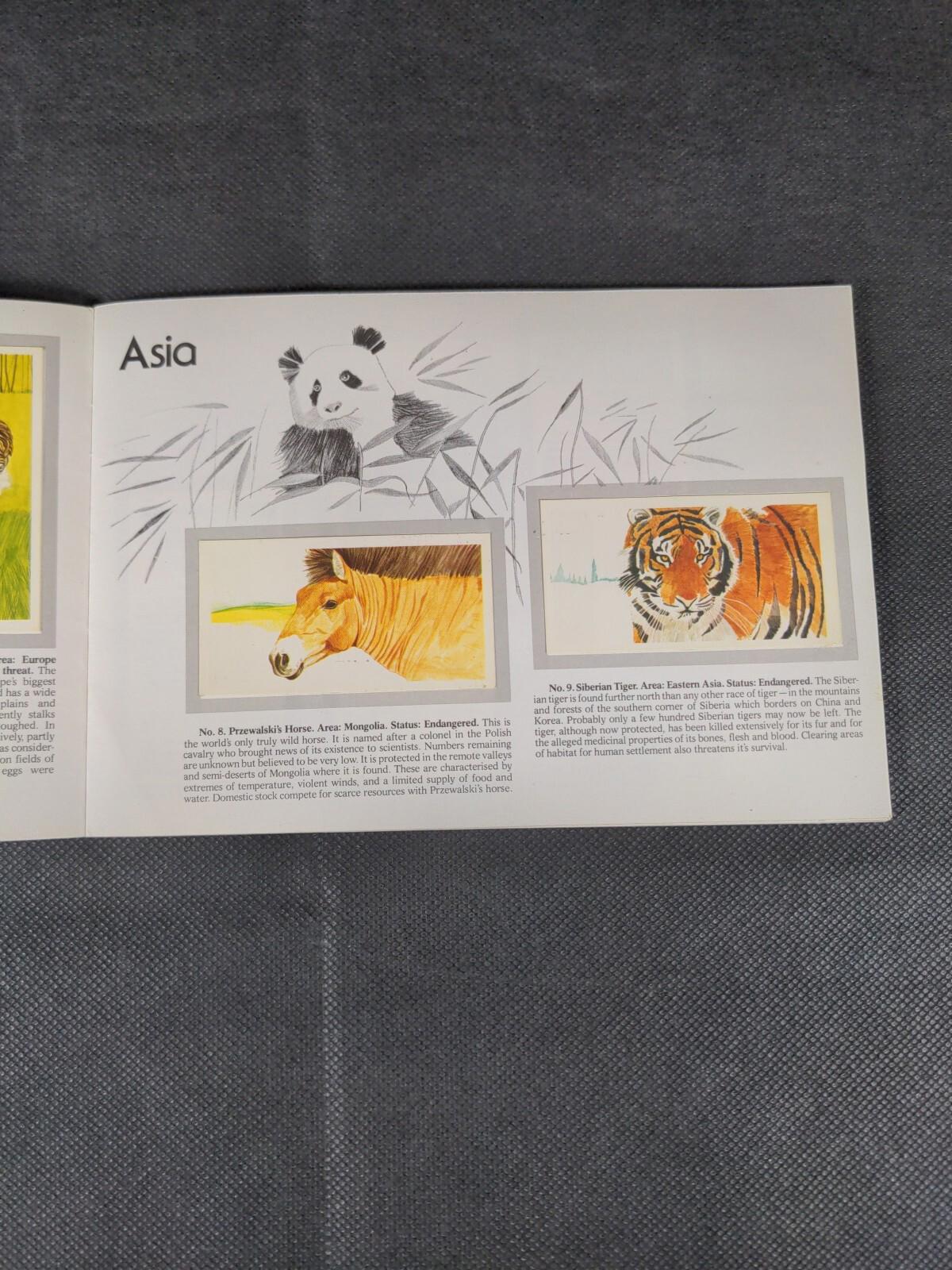 Brooke Bond Tea Cards: Vanishing Wildlife  Album Complete - All Cards In The Set
