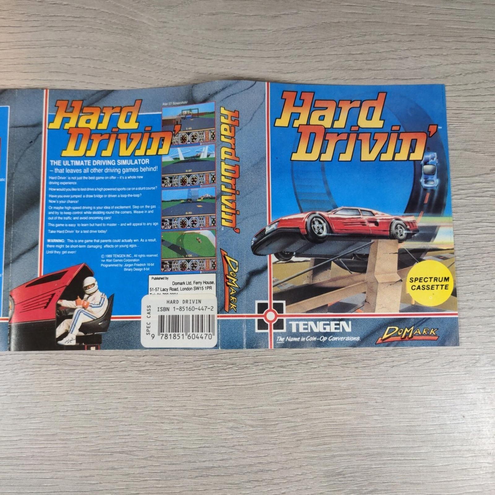 Hard Driving ZX Spectrum 48K 128K Video Game Cassette Tested & Working