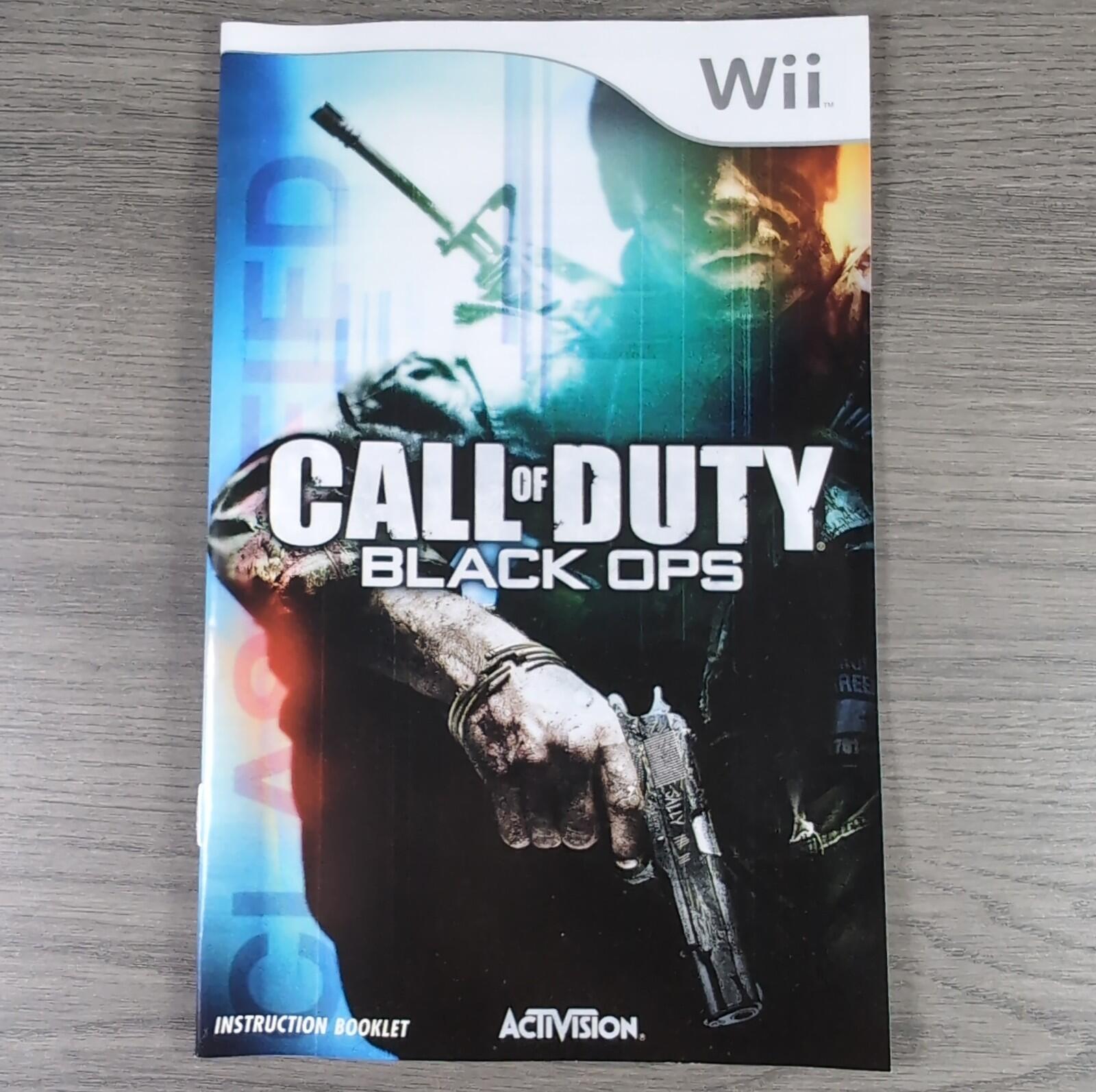 Call Of Duty Black Ops Nintendo Wii Game & Manual Tested & Working VGC Disk