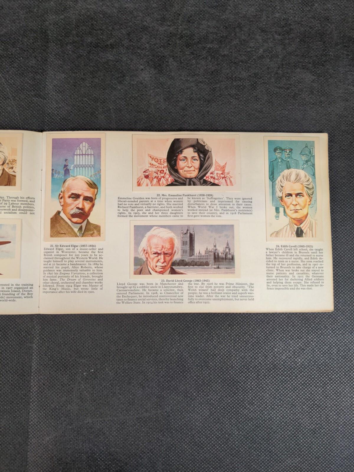Brooke Bond Tea Famous People 1869-1969 Picture Card Album Complete Set
