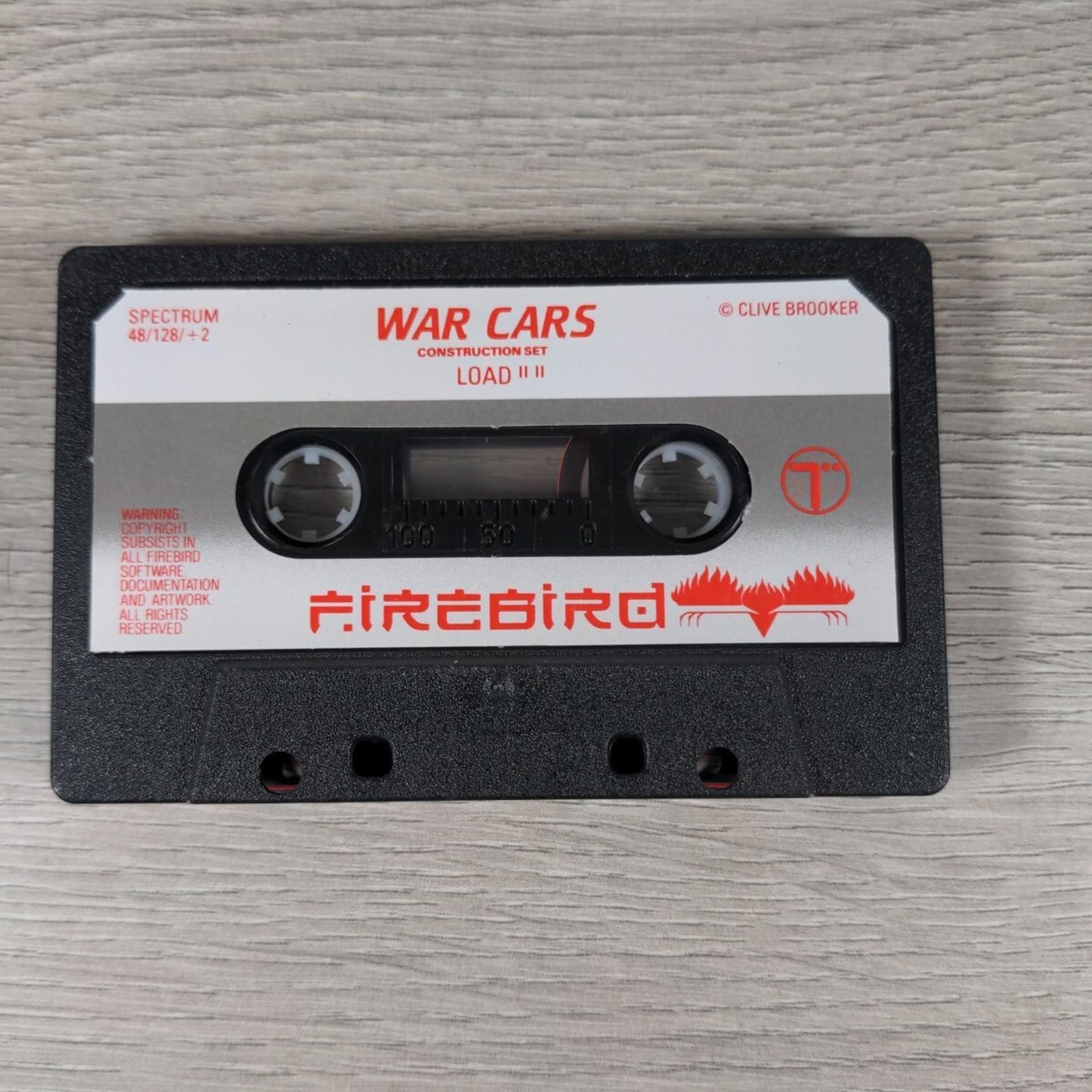 War Cars Construction Set ZX Spectrum 48K 128K Game Cassette Tested & Working