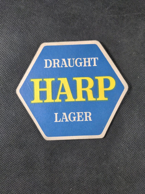 2 Vintage Beer Mats Harp Larger
