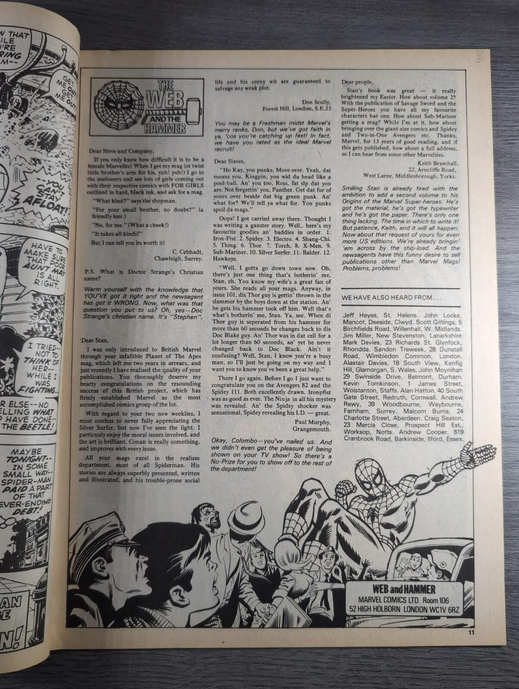 Spider-Man Comics Weekly No 126 Marvel Comics UK 12th July 1975 Vintage Comic