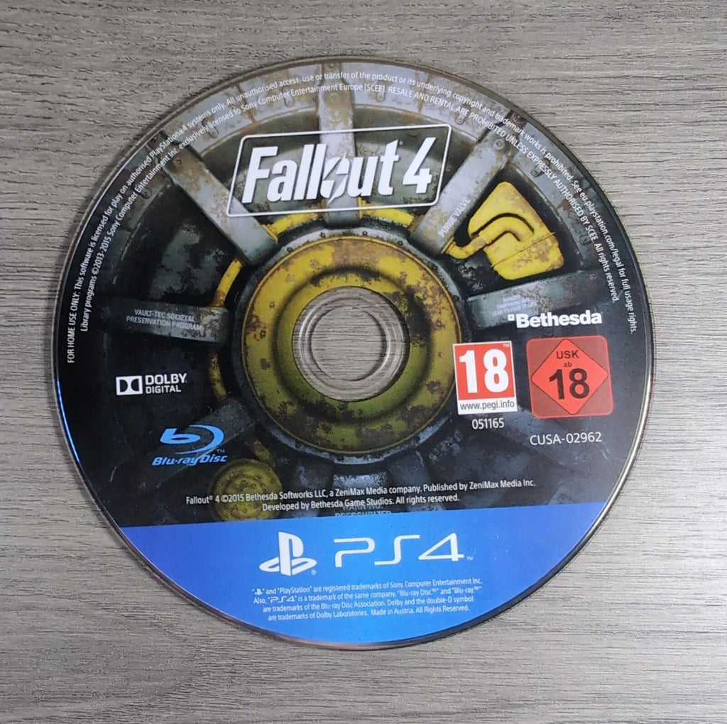 Fallout 4 Playstation 4 PS4 Game Very Good Condition Disk