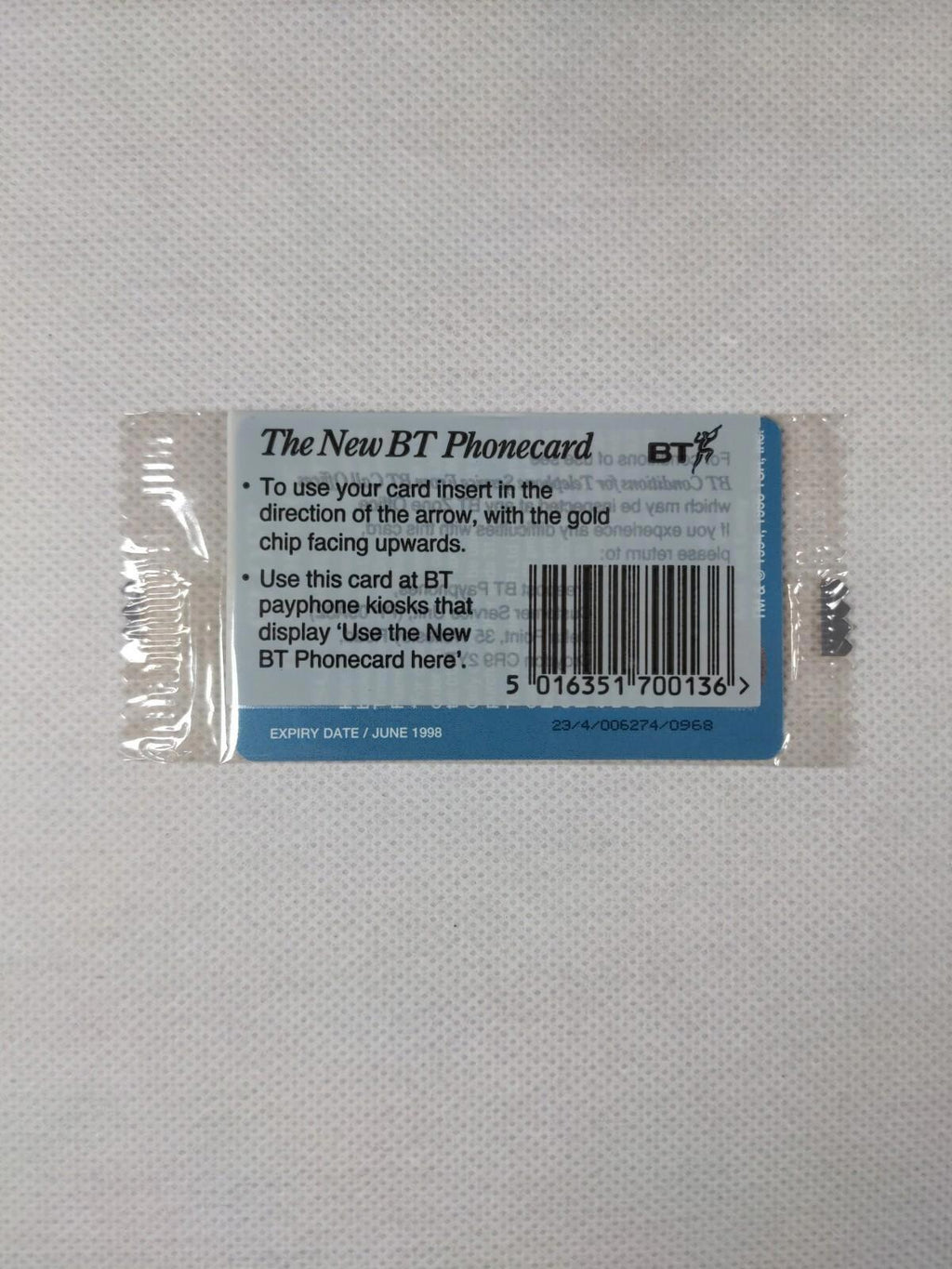 BT Phone Card  Special Edition Unused Vintage £2 Chip Phonecard Unopened Sealed - Retrorama UK