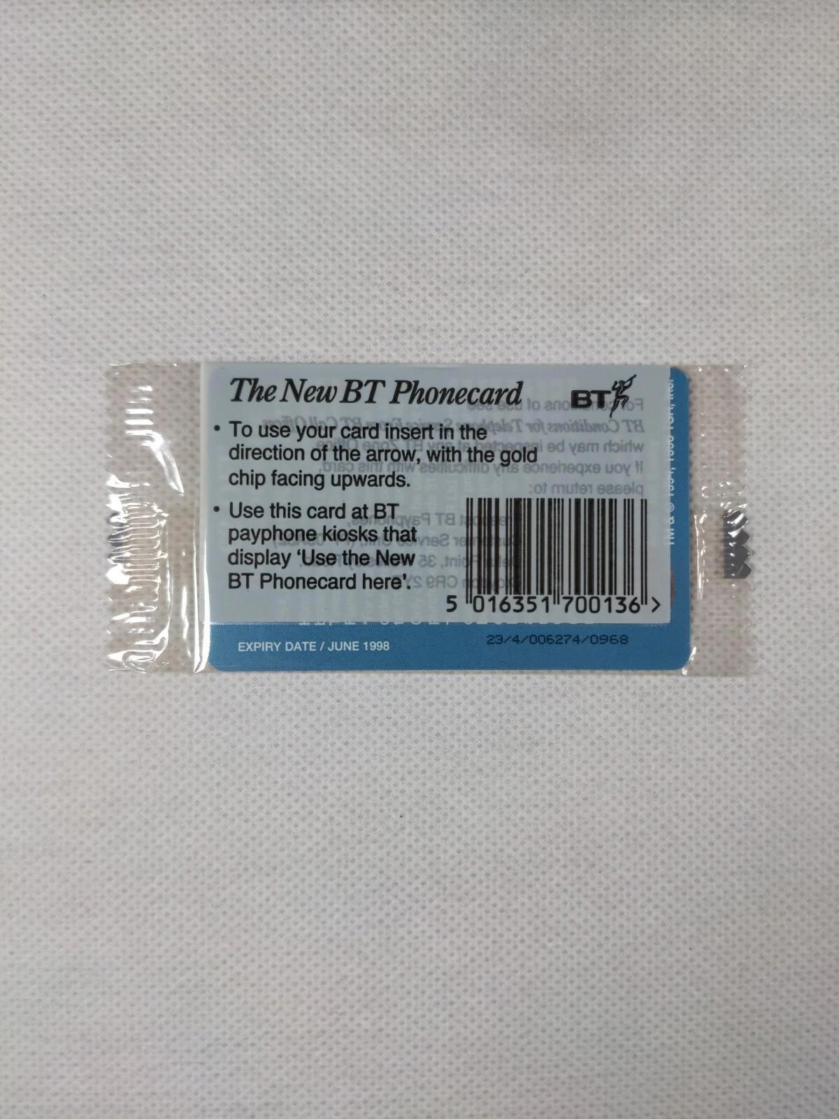 BT Phone Card  Special Edition Unused Vintage £2 Chip Phonecard Unopened Sealed - Retrorama UK