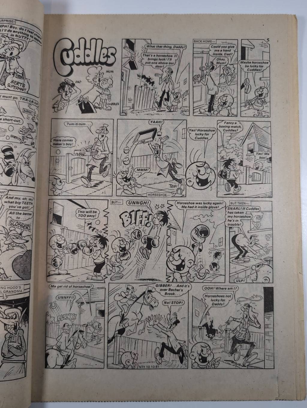 Nutty Comic Featuring Bananaman Issue No. 87 Oct 10th 1981 Vintage Retro Comic