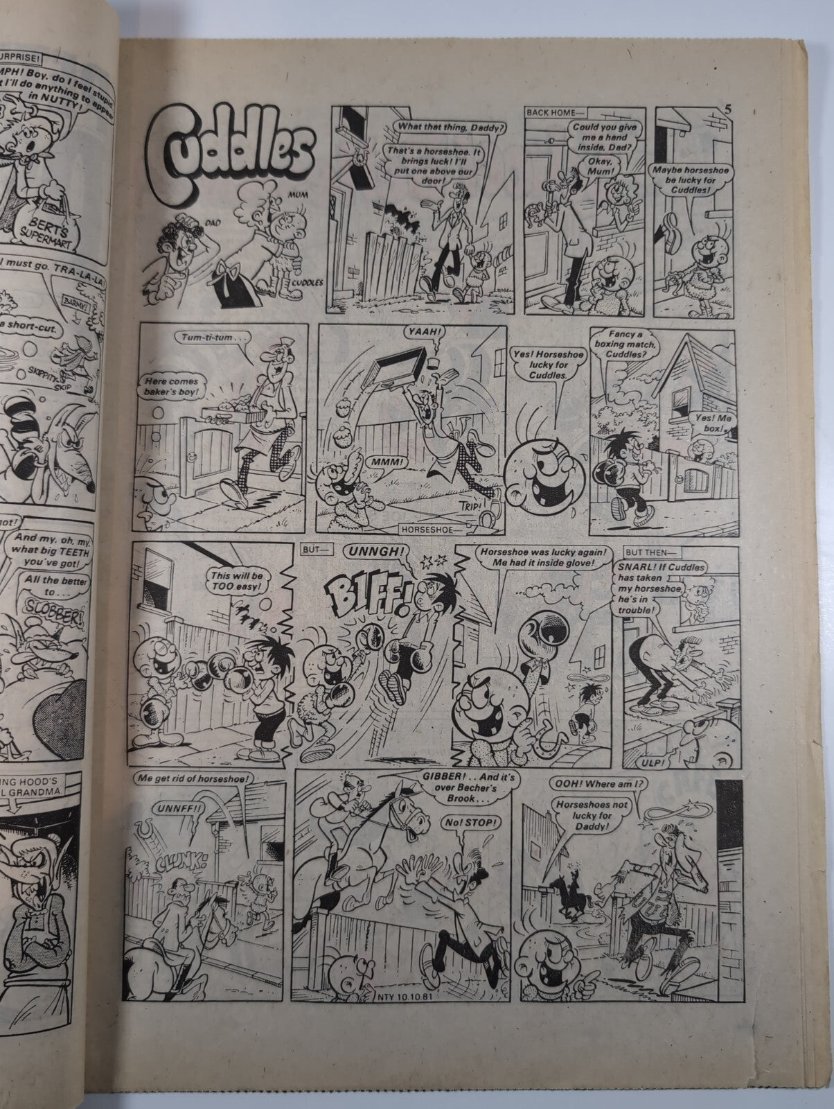 Nutty Comic Featuring Bananaman Issue No. 87 Oct 10th 1981 Vintage Retro Comic