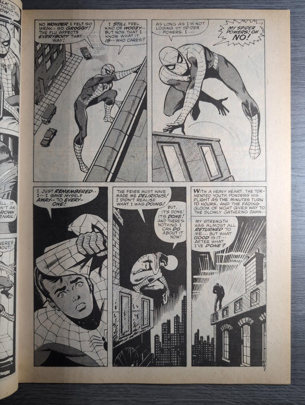 Spider-Man Comics Weekly No 112 Marvel Comics UK 5th April 1975 Vintage Comic