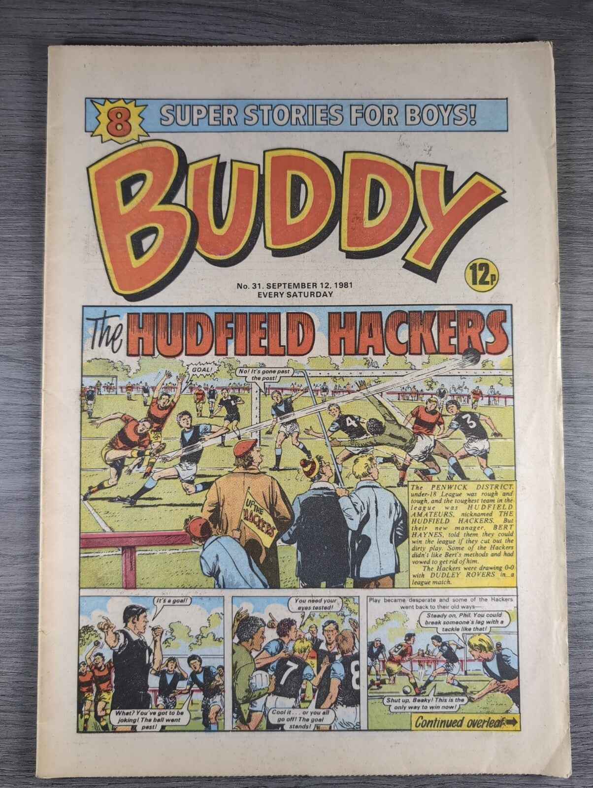 Buddy Comic Issue No 31 12th September 1981 Vintage Retro Comic