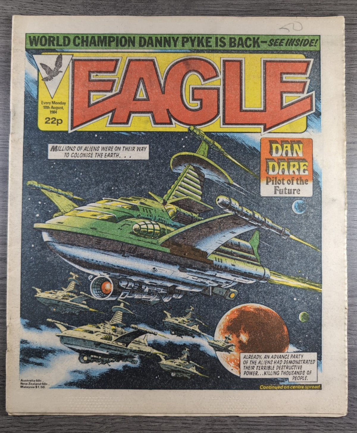 Eagle Comic Issue 18th August 1984 Vintage Retro UK Comic