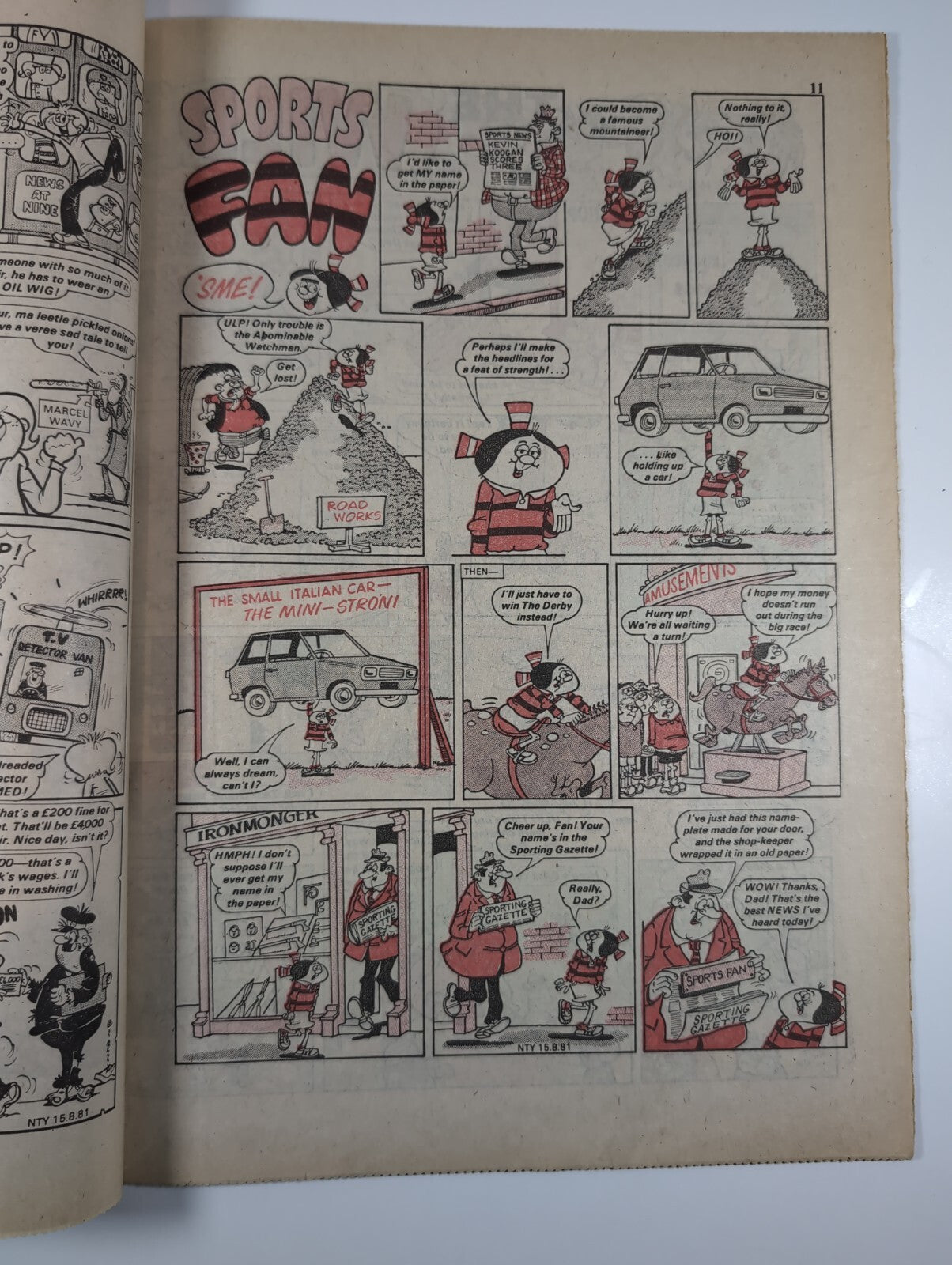 Nutty Comic Featuring Bananaman Issue No. 79 Aug 15th 1981 Vintage Retro Comic