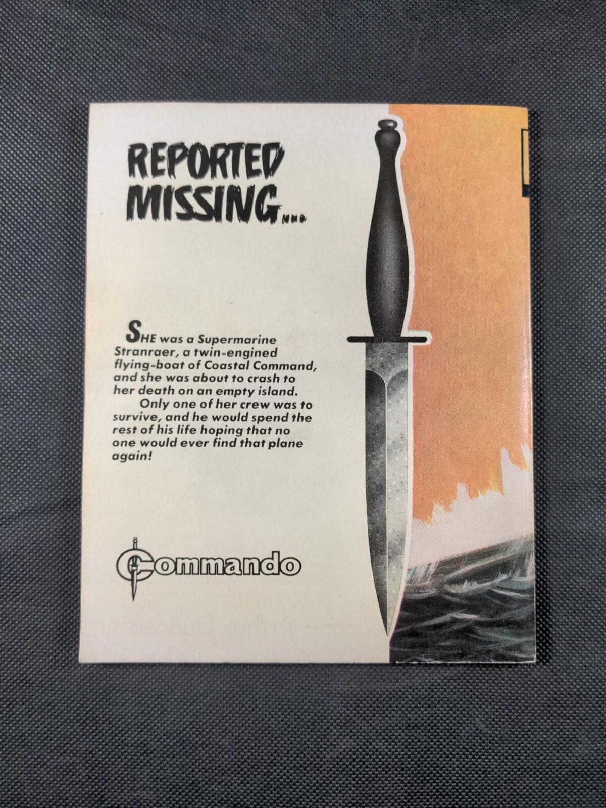 Commando Comic Issue Number 1298 Reported Missing...
