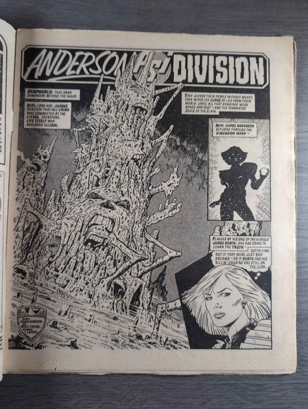 2000AD Prog 418 Featuring Judge Dread Comic 18th May 1985 Vintage Retro Comic