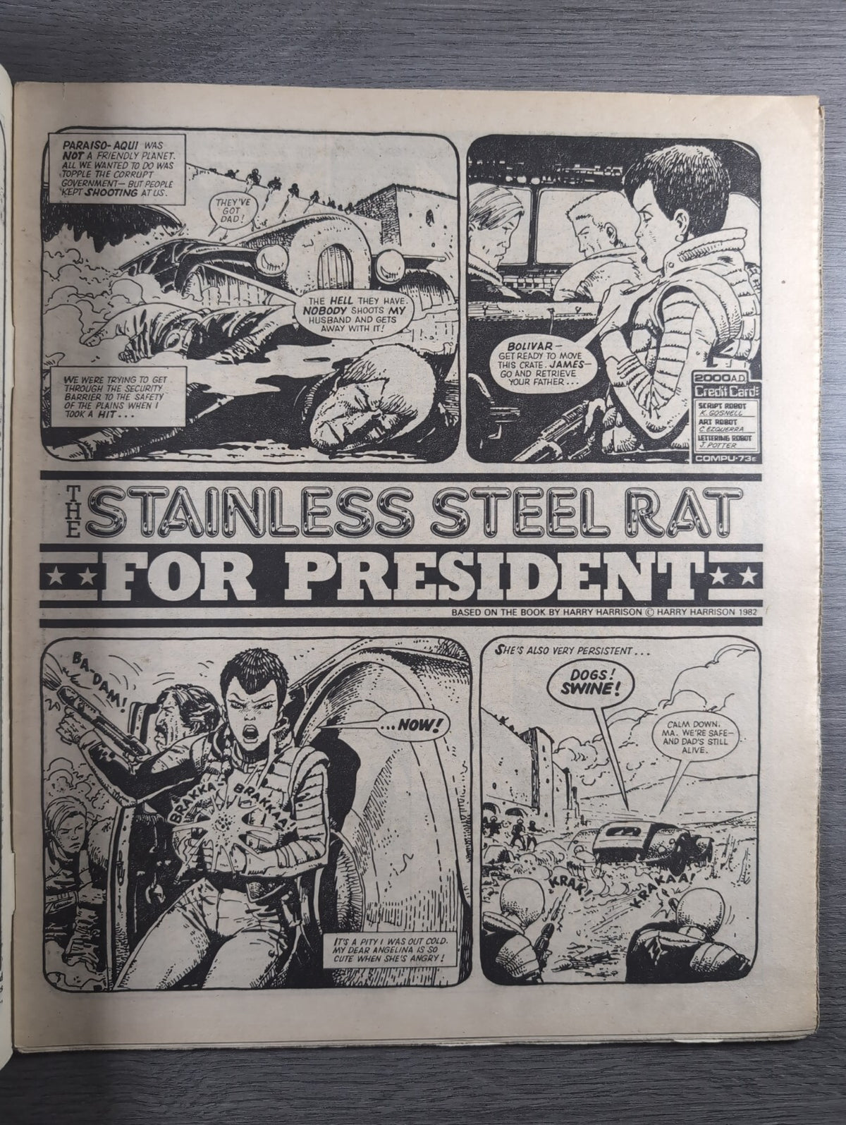 2000AD Prog 396 Featuring Judge Dredd Comic 15th Dec 1984 Vintage Retro Comic