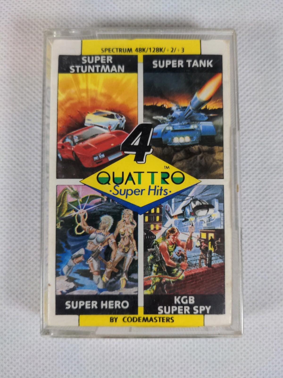 Quattro 4 Super Hits ZX Spectrum 48K 128K Game Cassette Tested & Working
