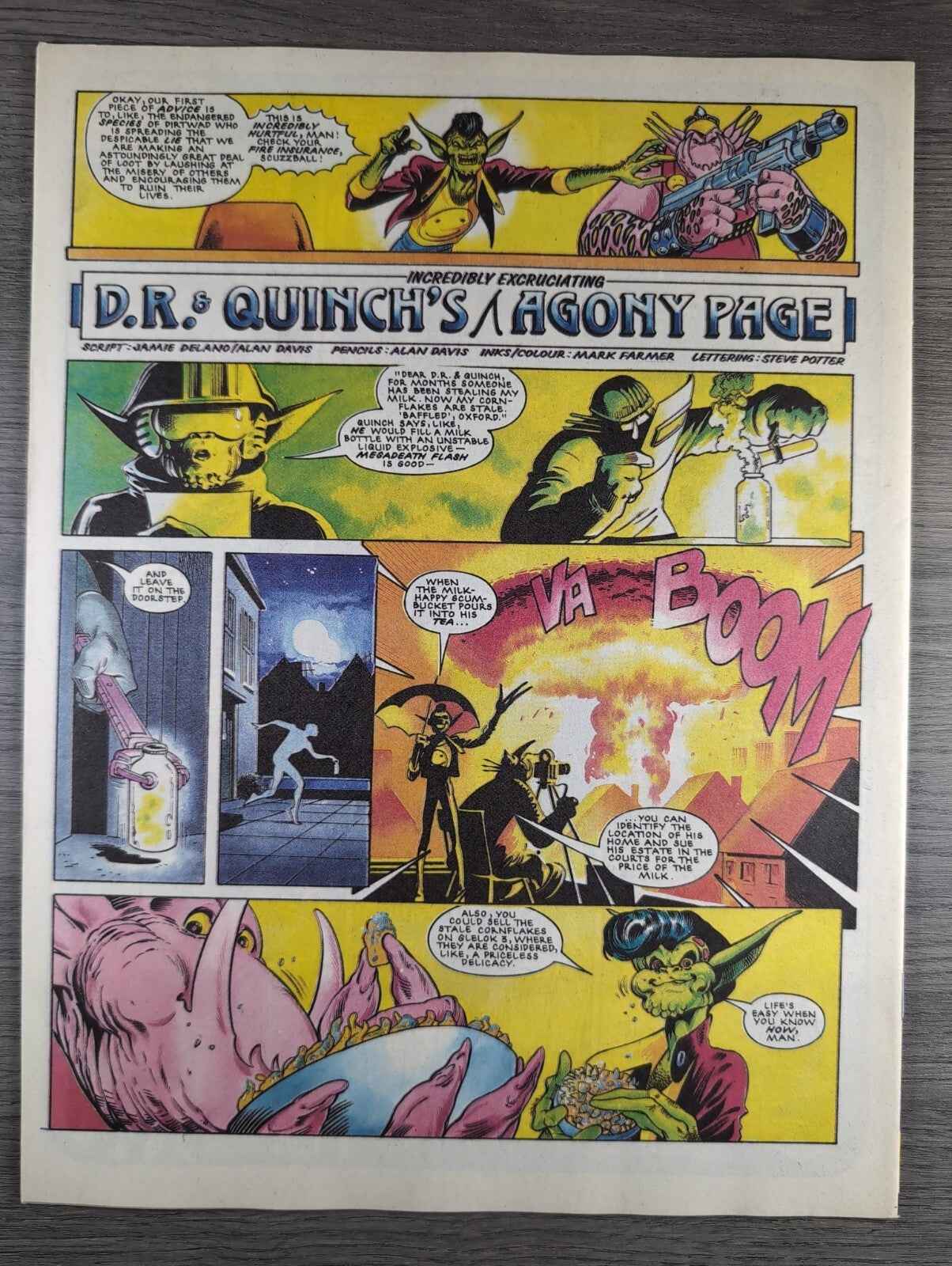 2000AD Prog 526 Featuring Judge Dread Comic 13th June 1987 Vintage Retro Comic