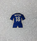 Chelsea Football Club Bridge No18 Shirt Enamel Pin Badge - Retrorama UK