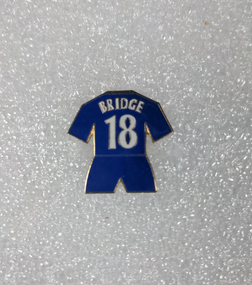Chelsea Football Club Bridge No18 Shirt Enamel Pin Badge - Retrorama UK