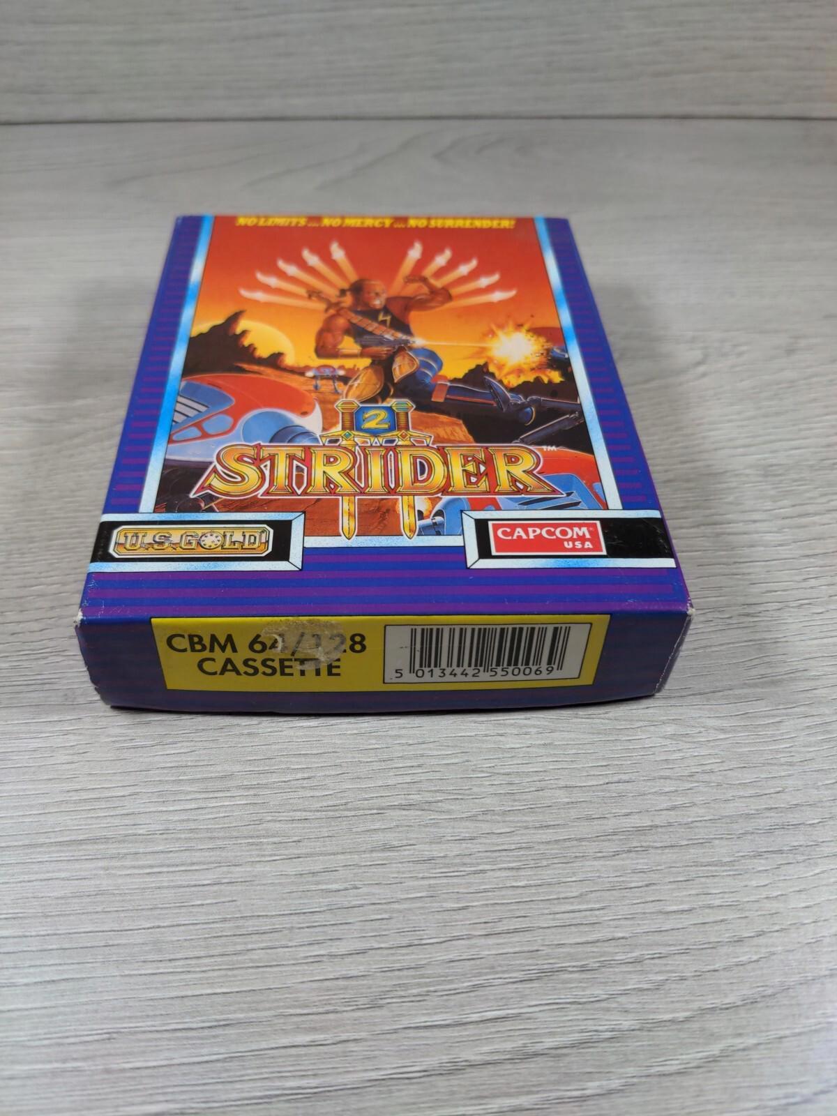 Strider 2 Commodore 64 C64 Video Game Cassette Capcom Tested & Working No Manual