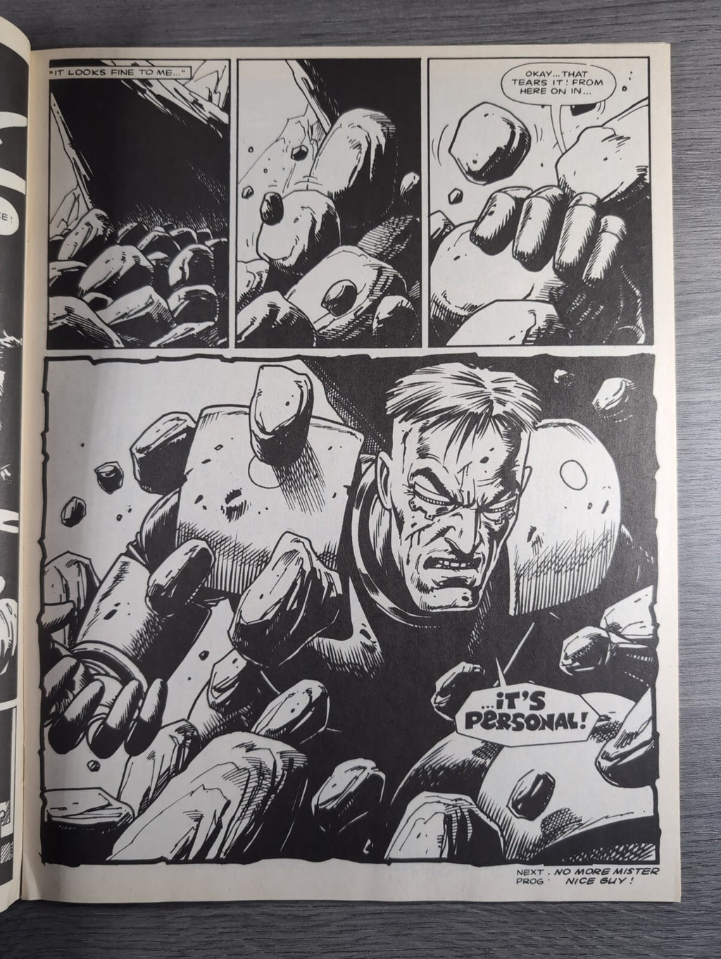 2000AD Prog 698 Featuring Judge Dredd Comic 29th Sept 1990 Vintage Retro Comic