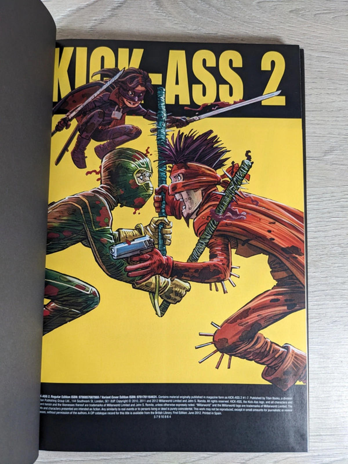 Kick-Ass 2 Variant Cover by Mark Millar Hardcover Graphic Novel 2012
