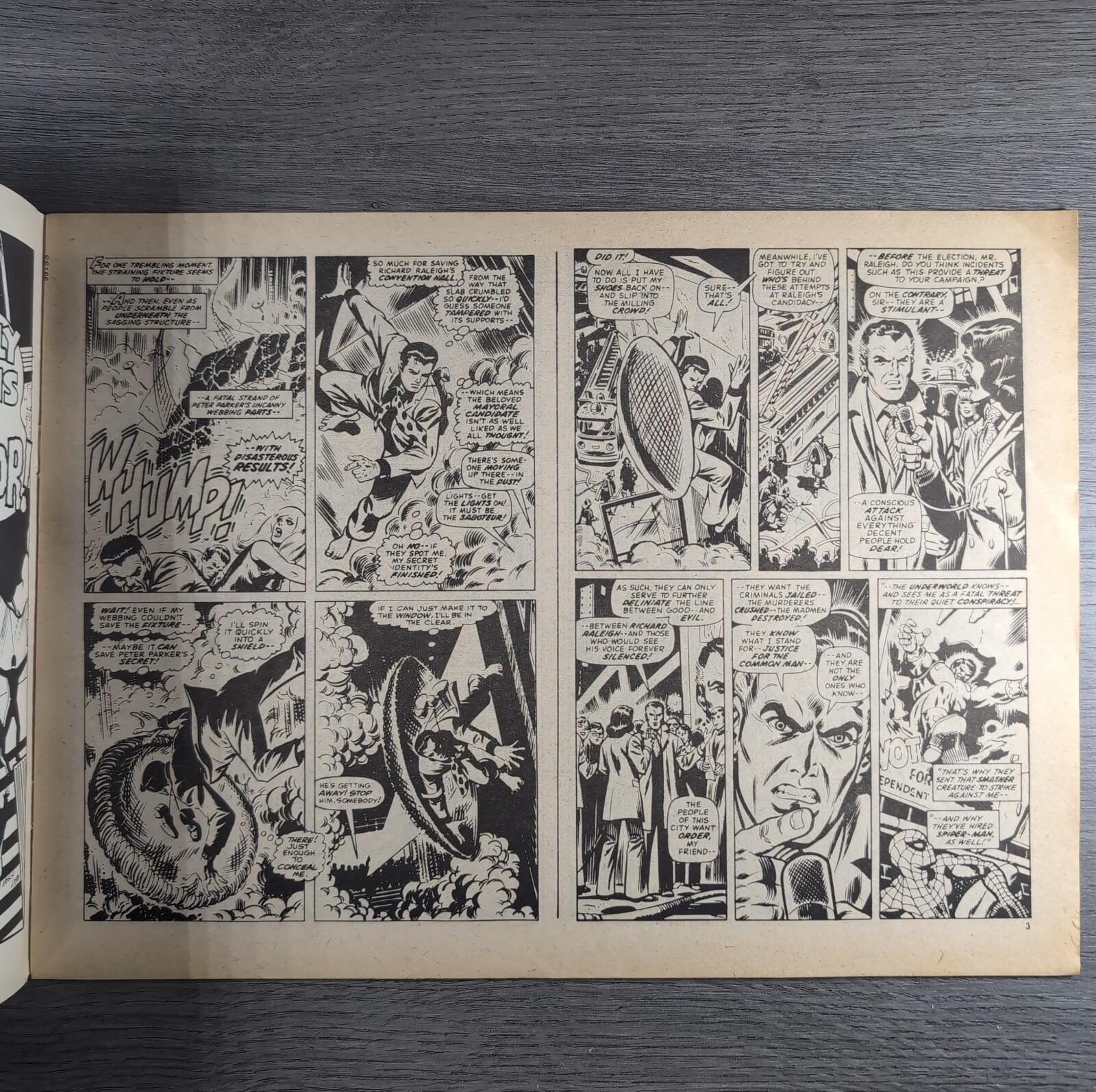 Super Spider-Man With The Super Heroes No. 166 Marvel Comics 17th April 1976
