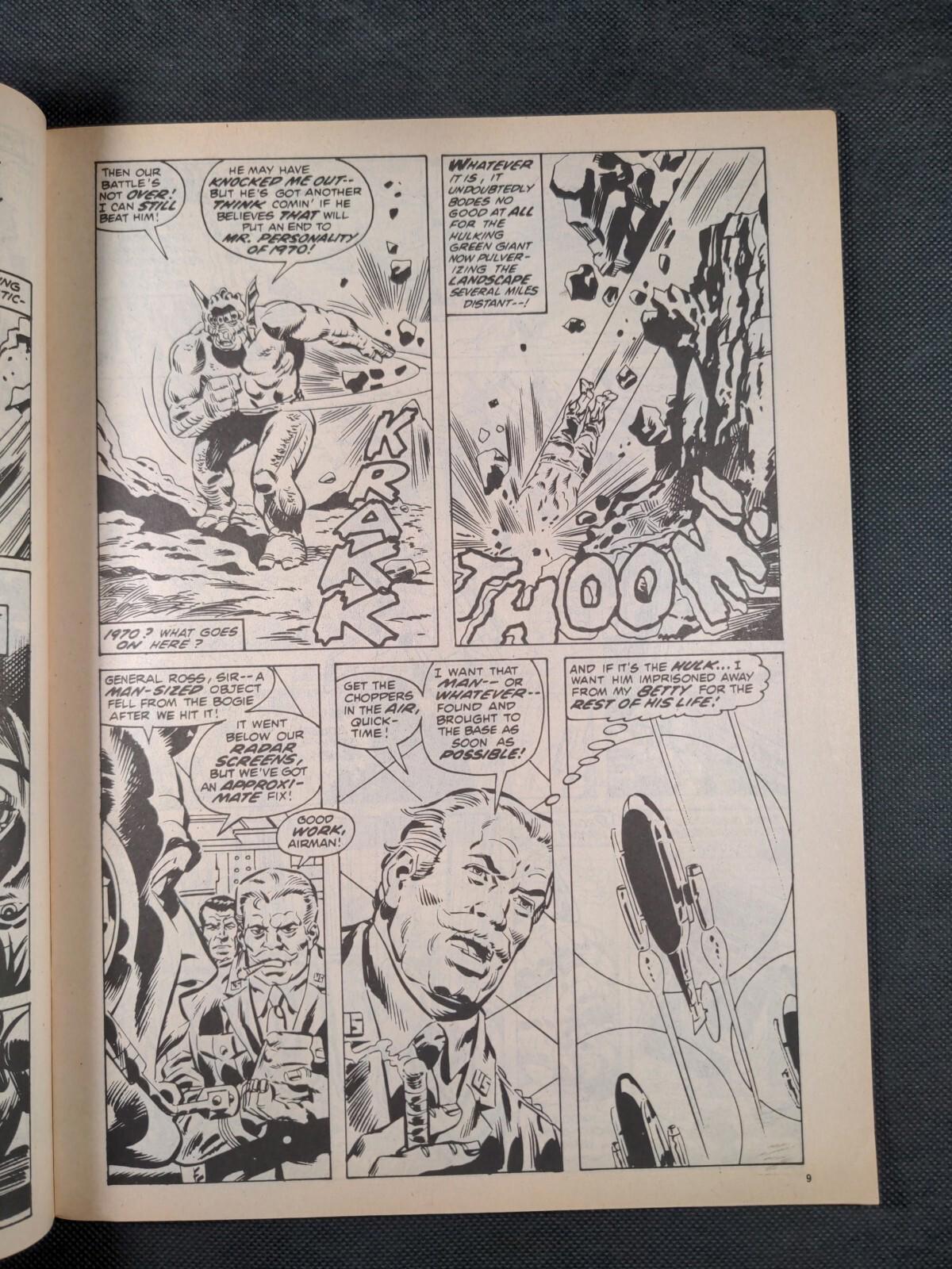 Mighty World of Marvel Comic  Issue No 156 October 1975 Marvel UK Vintage Comic