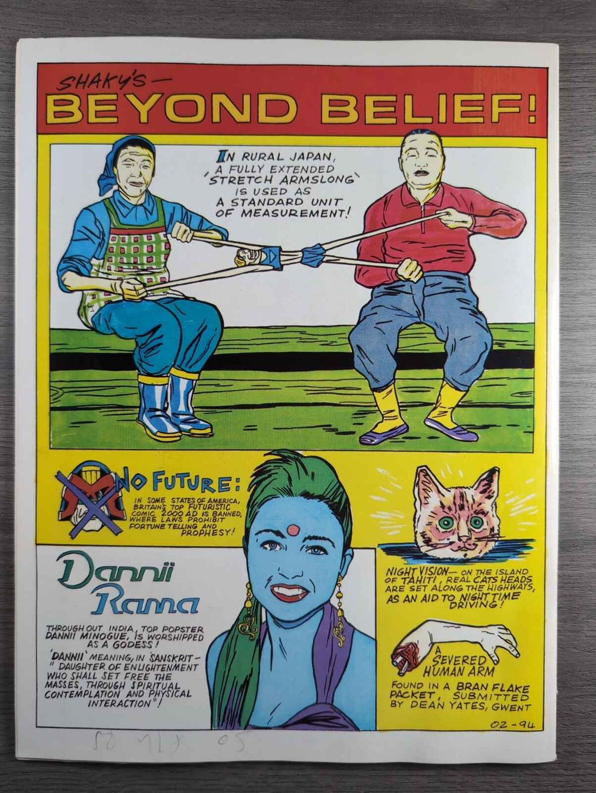 2000AD Prog 874 Featuring Judge Dredd Comic 11th Feb 1994 Including Poster