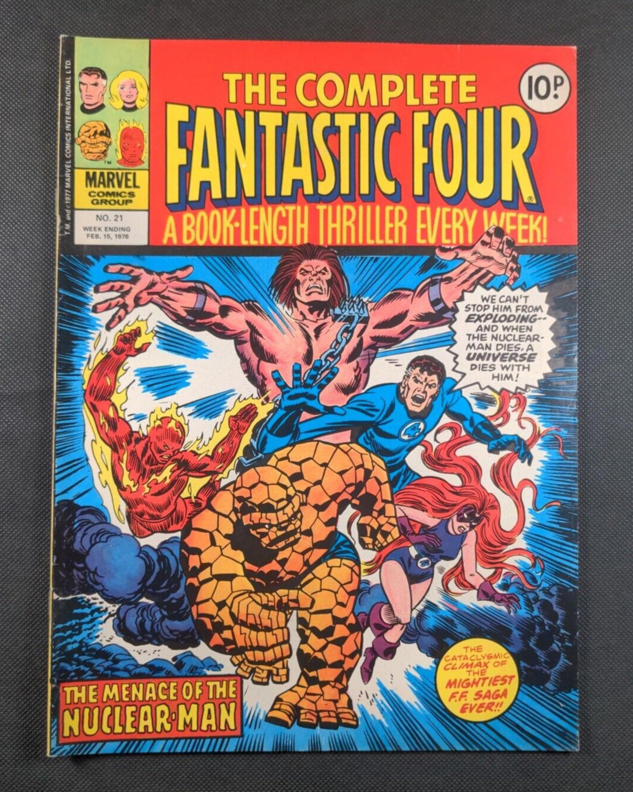 Marvel Comics The Complete Fantastic Four  No 21 February 1978 Vintage Comic