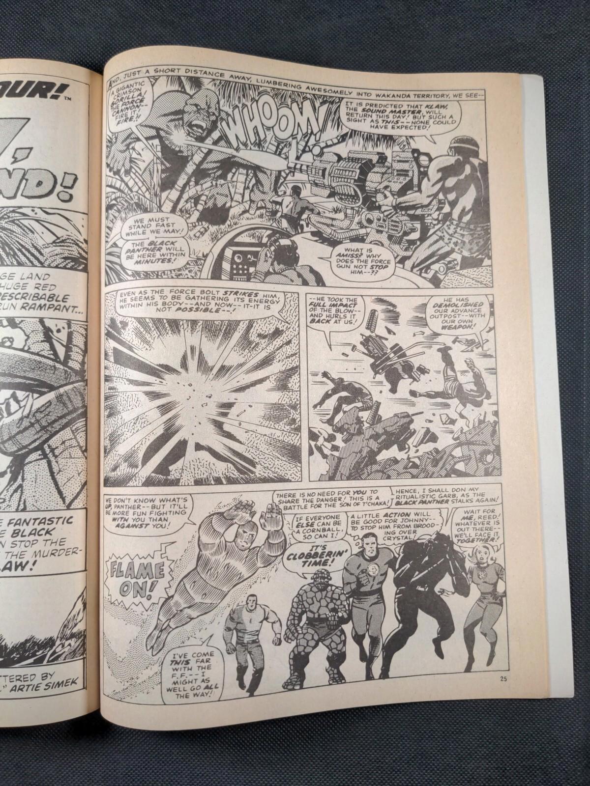 Mighty World of Marvel Comic Issue No 116 December 1974 Marvel UK Vintage Comic