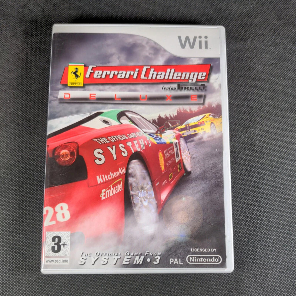 Ferrari Challenge Deluxe Nintendo Wii Trofeo Prelli Racing Game PAL Region 3+