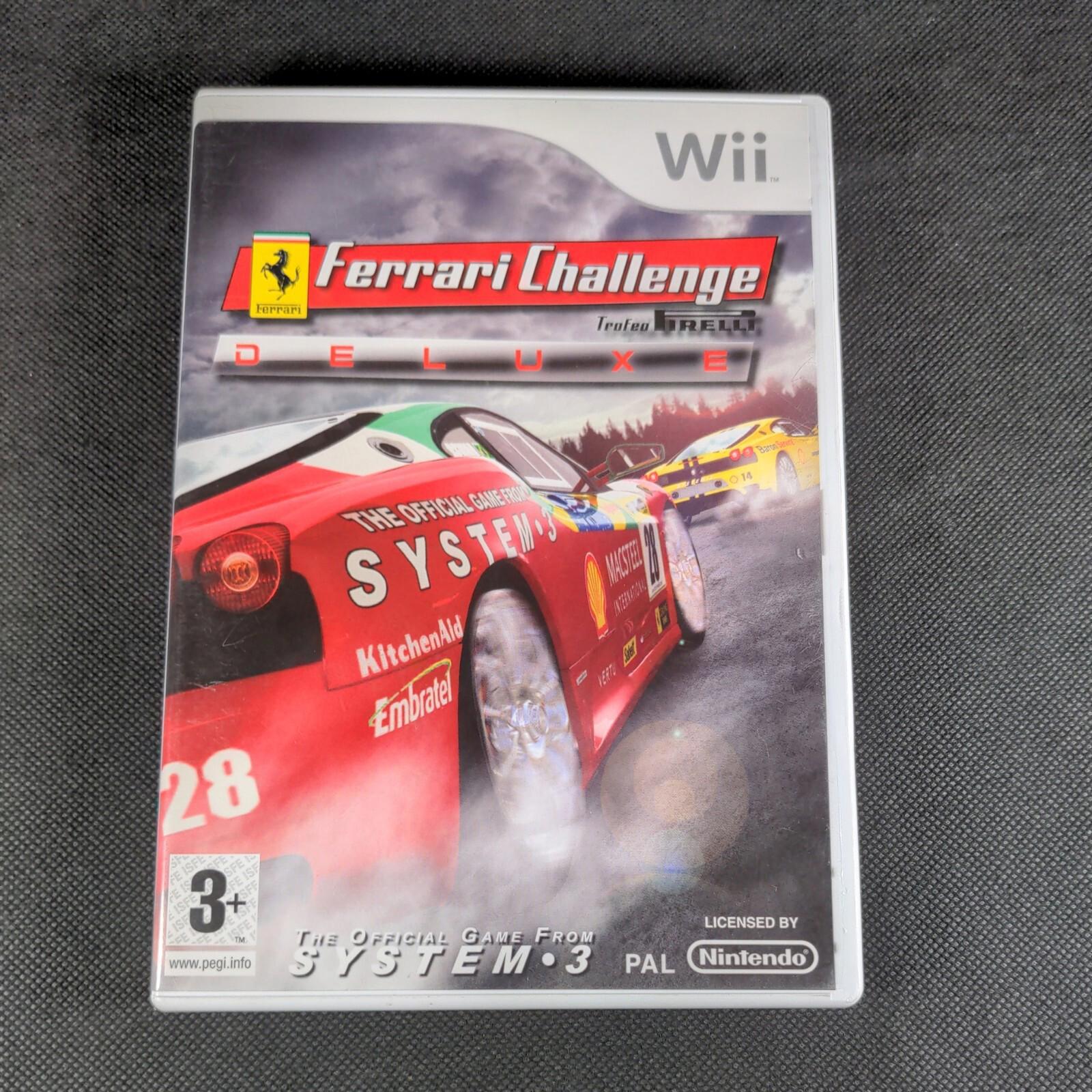Ferrari Challenge Deluxe Nintendo Wii Trofeo Prelli Racing Game PAL Region 3+