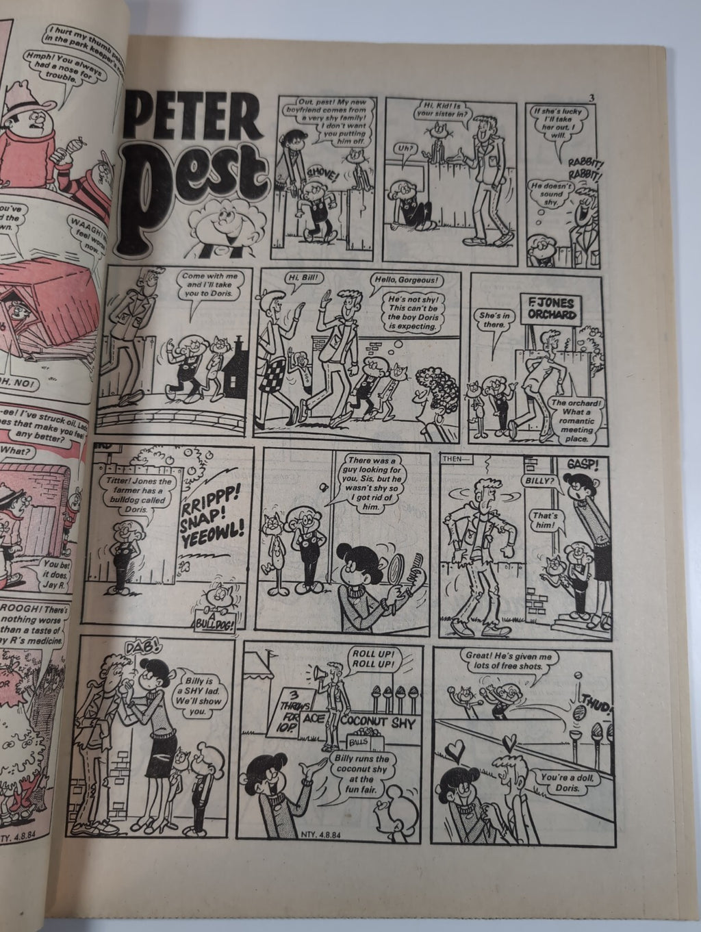Nutty Comic Featuring Bananaman Issue No. 234 Aug 4th 1984 Vintage Retro Comic