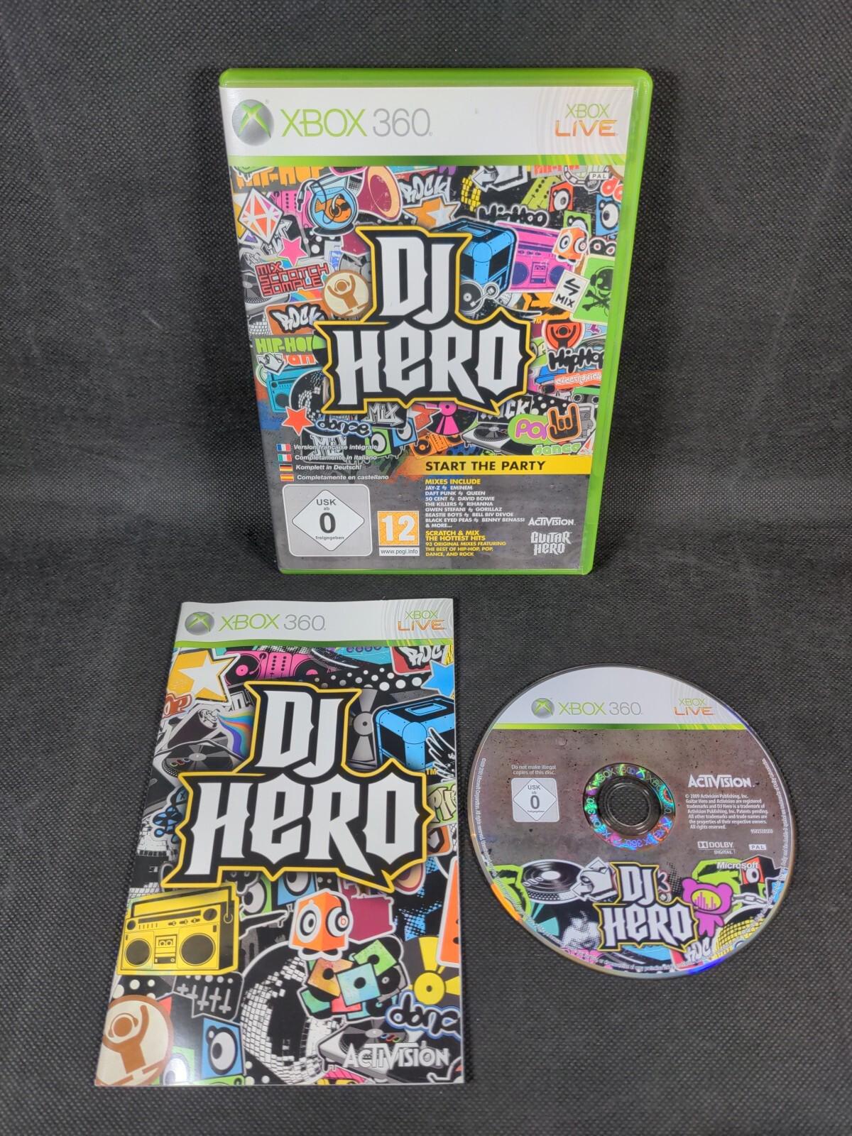 DJ Hero Microsoft Xbox 360 Game Software Activision